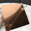 Grand Metal Luxury Hotel Room Decorative Stainless Steel Sheet New Design PVD Color Cross Hairline 2B Surface Punching Bending