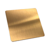 Decorative Stainless Steel Sheet with Hairline Surface and Pvd Gold Coating in 201 304 316 430 Grade Stainless Steel Sheet