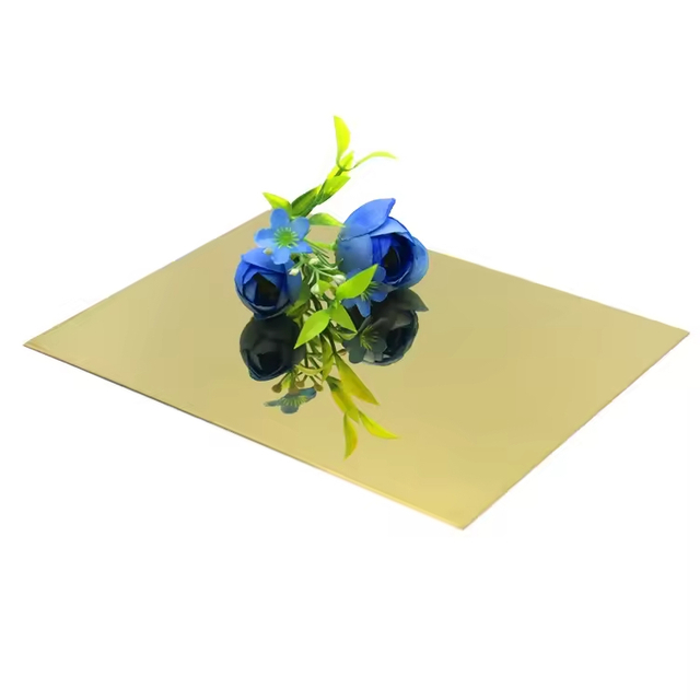 304 Metal Steel for Decoration Titanium Coated Decorative 304 Stainless Steel Sheet Stainless Steel Gold Mirror