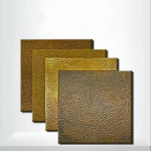 Hammered Texture Stainless Steel Copper Sheet Decorative Metal Sheet Hammered Stainless Steel Sheet for Wall and Home Decoration