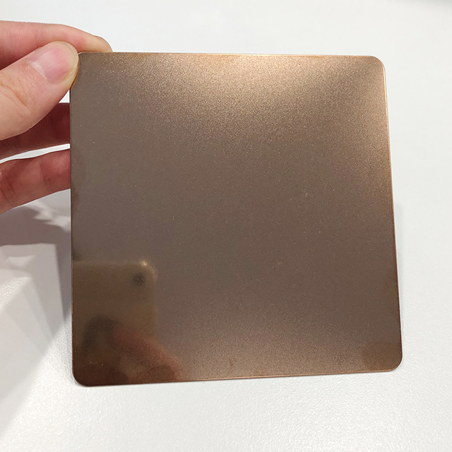 Hot Sales 304 Decorative Rose Gold Bead Blast Stainless Steel Sand Blasted Stainless Steel Sheet
