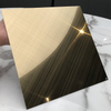 Grand Metal Luxury Hotel Room Decorative Stainless Steel Sheet New Design PVD Color Cross Hairline 2B Surface Punching Bending