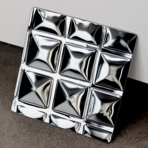 SS Stamped Ss 316 304 Stainless Steel 3d Wall Panel Black Titanium Stamping Stainless Steel Sheet
