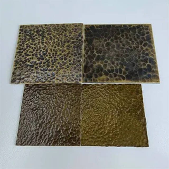 Wall Panel Decorative Hammered Finish Stainless Steel Sheet 304 316 410 430 Series for Wall Cladding Cutting Service Included