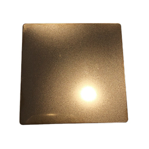 0.6mm 0.8mm 1.0mm 201 304 316 430 Stainless Steel Sheet/plate Golden Rose Gold Bead Blasted Sandblasted Stainless Steel Sheet