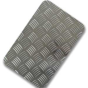 JIS Inox 304 0.6mm 0.8mm 1219X2438mm Custom Stamped Stainless Steel Checkered Plate Size for Subway Station Floor