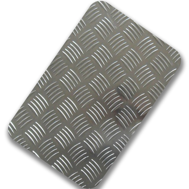 JIS Inox 304 0.6mm 0.8mm 1219X2438mm Custom Stamped Stainless Steel Checkered Plate Size for Subway Station Floor