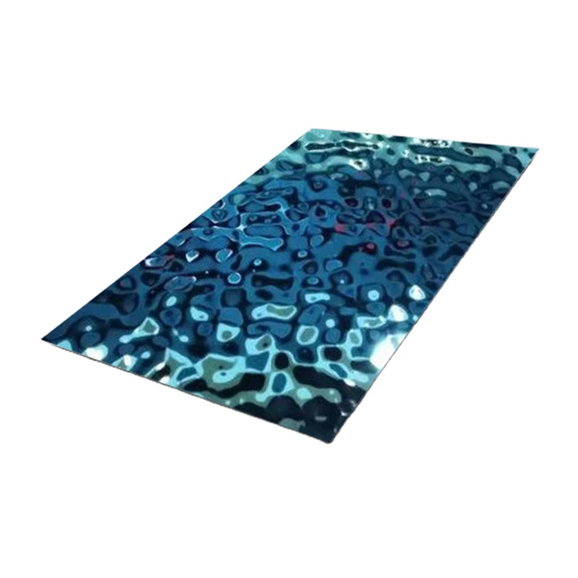 8k Mirror Water Wave Water Ripple Stainless Steel Sheet 3D Emboss Stainless Steel Panel