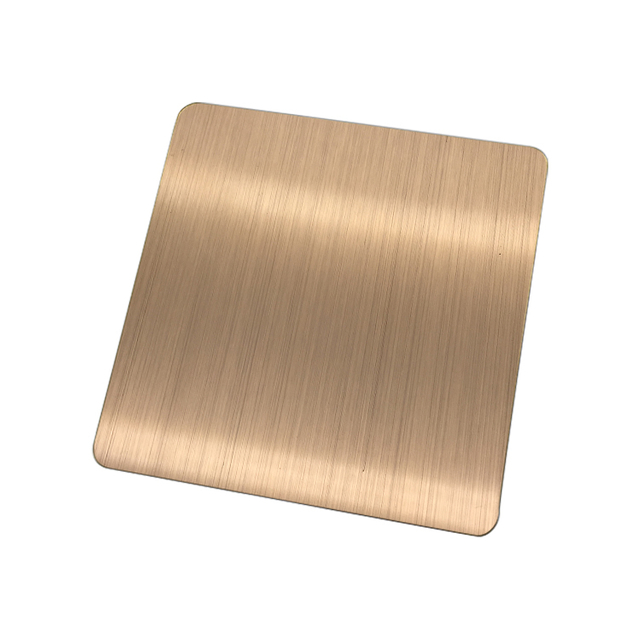 ASTM 300 Series Antique Brass Bronze Stainless Steel Plate Cold Rolled with Anti-Fingerprint Protection for Interior Decor