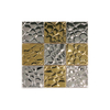Stainless Steel Decorative Sheet 304 Stainless Steel Mosaic Tiles Irregular Golden 3d Metal Stainless Steel Mosaic Wall Tiles