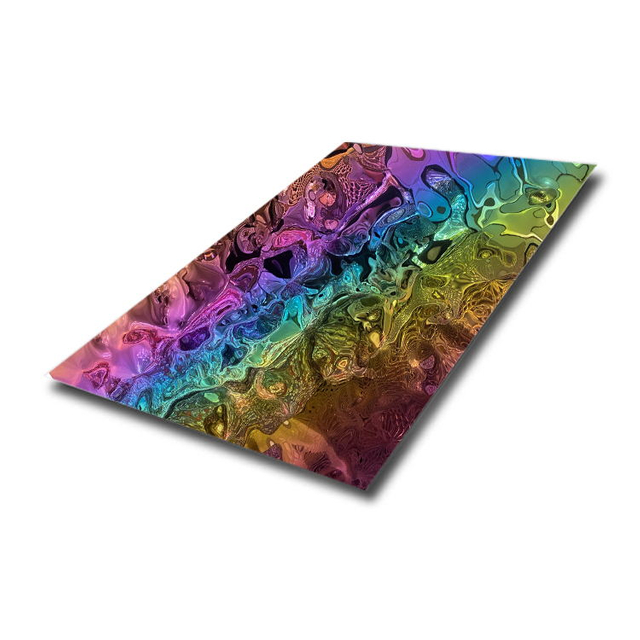 Water Ripple Effect Stainless Steel Metal Panel for the Ceiling Decoration