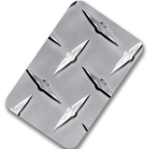 2B Surface Finish Stainless Steel Checkered Plate Sheet Embossed Sheet for Metal Construction Custom Cutting Processing