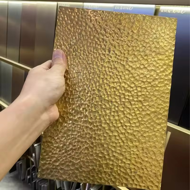 Decorative Ss Sheet Grade 201 304 316 430 Hand Hammered Texture Stainless Steel Sheet and Plate