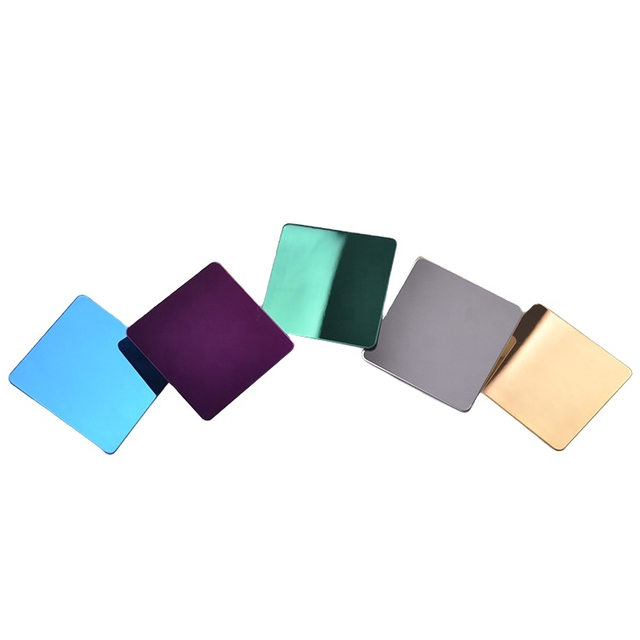  304 Stainless Steel Sheet PVD Color Hotel Decoration 5-Star Building Standard Material Cutting Welding Punching Bending