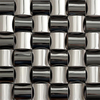 304 0.8mm Thickness 3D Stainless Steel Mosaic Pattern Tile Square Meter for Kitchen Wall Decoration