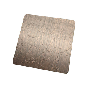 Manual Hairline Antique Black Bronze Brass JIS 316 Stainless Steel Sheet for Shopping Mall Interior Wall Decoration