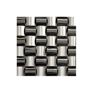 304 0.8mm Thickness 3D Stainless Steel Mosaic Pattern Tile Square Meter for Kitchen Wall Decoration