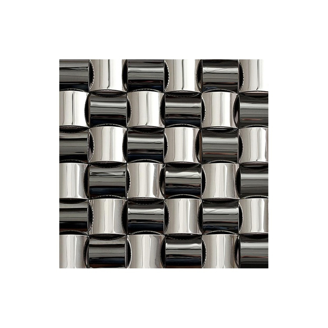 304 0.8mm Thickness 3D Stainless Steel Mosaic Pattern Tile Square Meter for Kitchen Wall Decoration