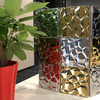Stainless Steel Decorative Sheet 304 Stainless Steel Mosaic Tiles Irregular Golden 3d Metal Stainless Steel Mosaic Wall Tiles