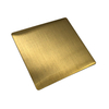 Decorative Stainless Steel Sheet with Hairline Surface and Pvd Gold Coating in 201 304 316 430 Grade Stainless Steel Sheet