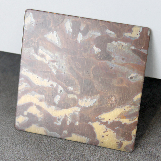 Antique Finished 316/304 Stainless Steel Sheet Plate 4X8 Metal Sheet in Art PVD Color Cold Rolled Decoration Metal Sheet