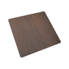 Manual Hairline Antique Black Bronze Brass JIS 316 Stainless Steel Sheet for Shopping Mall Interior Wall Decoration