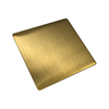 Decorative Stainless Steel Sheet with Hairline Surface and Pvd Gold Coating in 201 304 316 430 Grade Stainless Steel Sheet