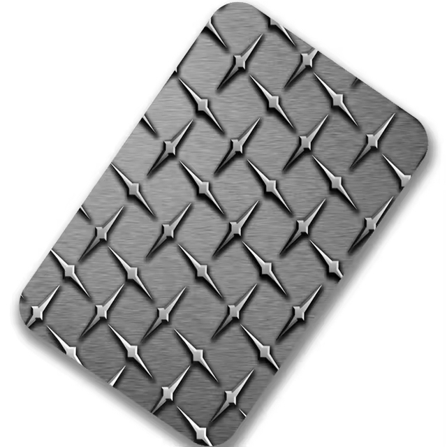 Stainless Steel Checkered Plate 201 304 Decorative Embossed Colored Stainless Steel Sheet