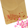8K Gold Mirror Etching Stainless Steel Sheet for Elevator Cabin Door Plate with Welding Processing Service