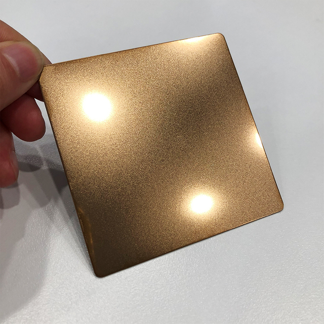 316 PVD Coated Bead Blast Stainless Steel Sheet Color Decorative Stainless Steel Sheet