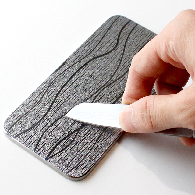 304 316 Embossed Stainless Steel Sheet Willow Stripes Texture Anti-scratch Kitchen Countertops Custom Cutting Available