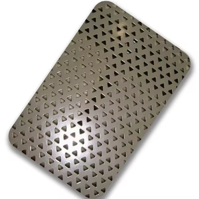 Stainless Steel 304/316 Micron Punched Hole Metal Mesh Panels 3mm Thick ISO-Certified Hexagonal Decorative Perforated Plate