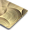 8K Gold Mirror Etching Stainless Steel Sheet for Elevator Cabin Door Plate with Welding Processing Service