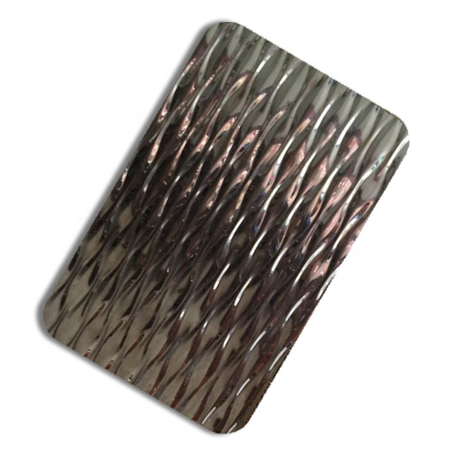 China Golden Supplier Grand Wholesale 201 304 Stainless Steel Sheet with 5wl 6wl Stamped for Home Decorative