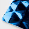 SS Stamped Ss 316 304 Stainless Steel 3d Wall Panel Blue Diamond Stainless Steel Stamping Plate Stamped Stainless Steel Sheet