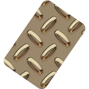 201 304 430 316 Grand Stainless Steel Sheet Checkered Surface for Escalator Protective