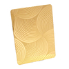 8K Gold Mirror Etching Stainless Steel Sheet for Elevator Cabin Door Plate with Welding Processing Service
