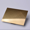 Grand Metal Luxury Hotel Room Decorative Stainless Steel Sheet New Design PVD Color Cross Hairline 2B Surface Punching Bending