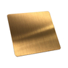 Decorative Stainless Steel Sheet with Hairline Surface and Pvd Gold Coating in 201 304 316 430 Grade Stainless Steel Sheet