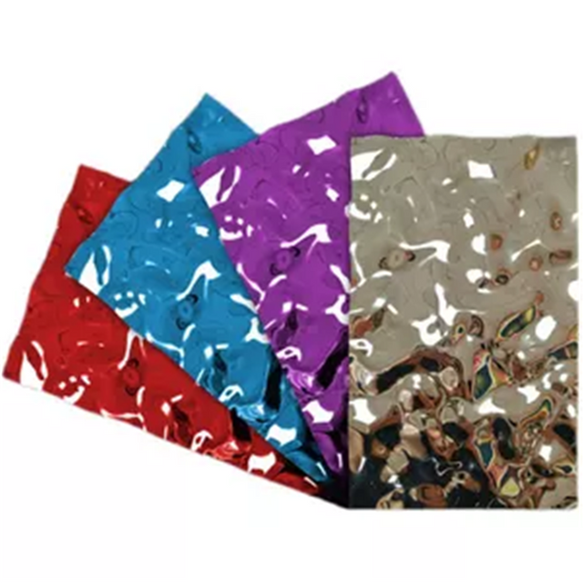 201 304 316 Hammered Stainless Steel Sheet Lift Mirror Hairline Color Water Ripple Finish Decoration 2B Surface Cutting Included